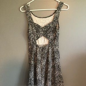 American Eagle fit and flare dress with cross back